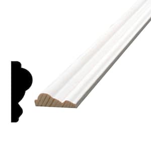 3/8 in. x 1-1/8 in. x 84 in. Primed Pine Finger-Jointed Panel Cap Moulding