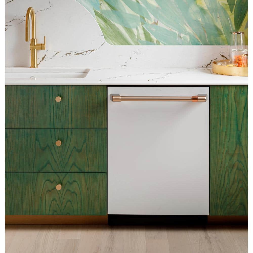 Matte White Smart Stainless Steel Built-In Dishwasher