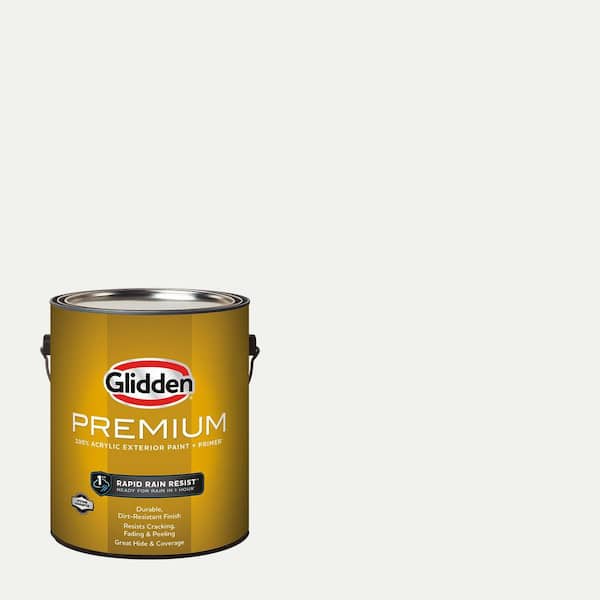 Ppg1001 Glidden Premium 1 gal. #PPG1001-1 Delicate White Semi-Gloss Exterior ...