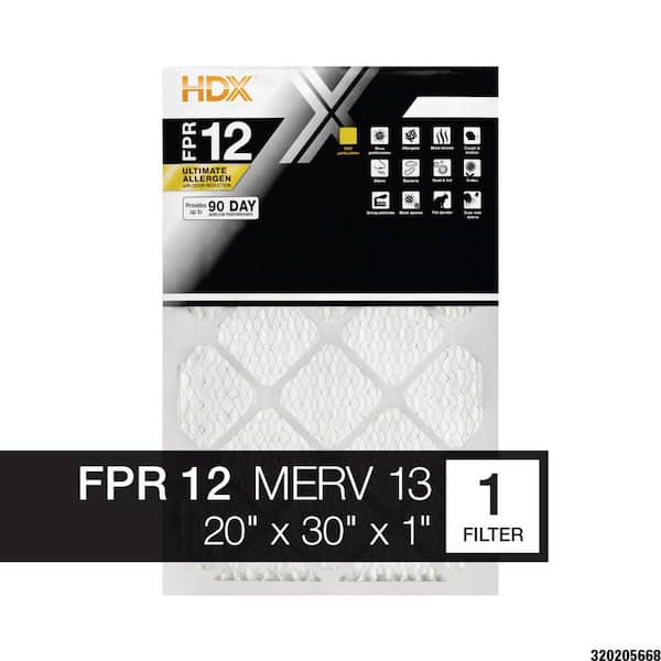 20 in. x 30 in. x 1 in. Ultimate Allergen Pleated Air Filter FPR 12, MERV 13