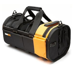 18" Black Modular Tote with 57 pockets and heavy-duty reinforced materials, including 5 reconfigurable components