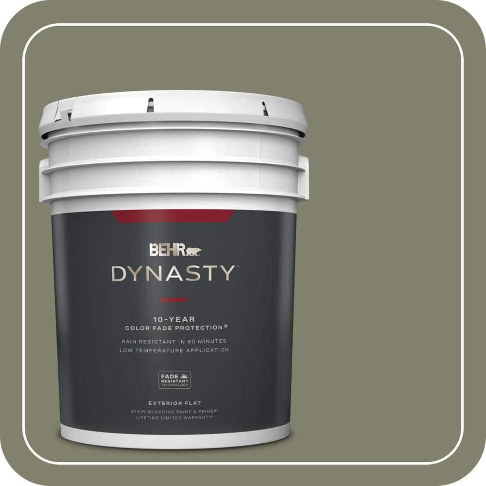 5 gal. #PPU10-18 Lizard Green Flat Exterior Stain-Blocking Paint & Primer price history on PriceWatchPro