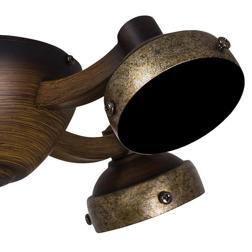 Belcaro Walnut 4-Light Steel Ceiling Fan Light Kit