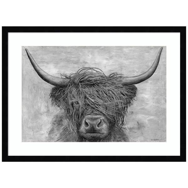 Amanti Art "Norwegian Bison" by Marie Elaine Cusson 1-Piece Framed Giclee Nature Art Print 19 in. x 25 in.