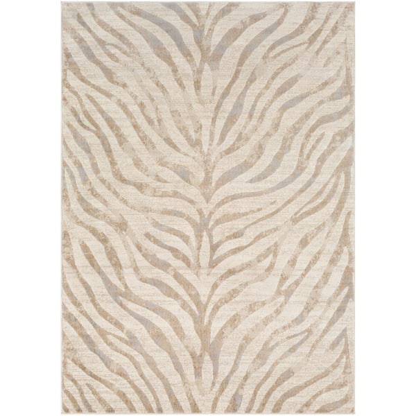 Astvin Khaki Doormat 2 ft. x 3 ft. Animal Print Area Rug