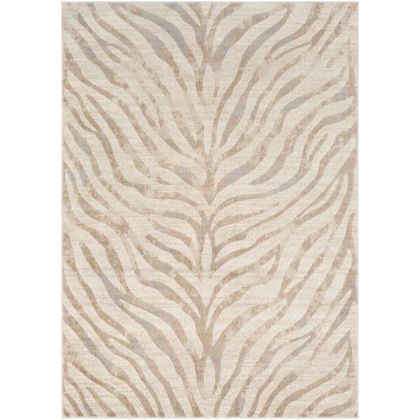 Livabliss Astvin Khaki Doormat 2 ft. x 3 ft. Animal Print Area Rug