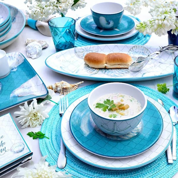 Certified International Ocean View 16-Piece Multi-Colored