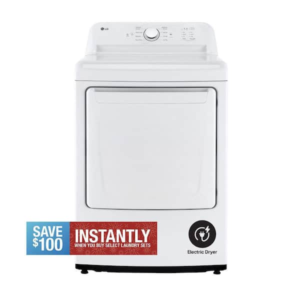 7.3 Cu.Ft. Vented Electric Dryer in White with Sensor Dry Technology