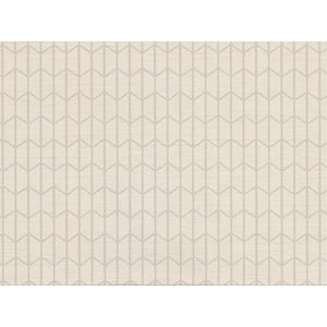 Gauntlet Cream Geometric Vinyl Strippable Wallpaper (Covers 60.8 sq. ft.)