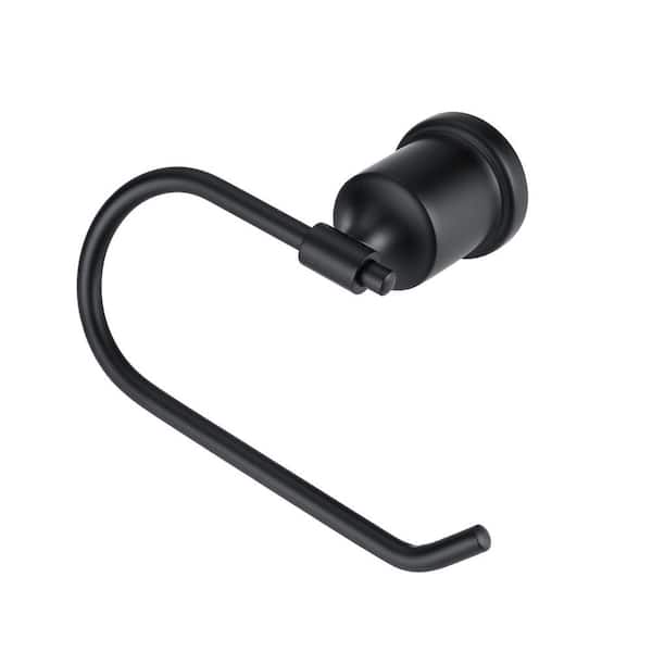 AVITAS Wall-Mounted Single Post Toilet Paper Holder in Matte Black