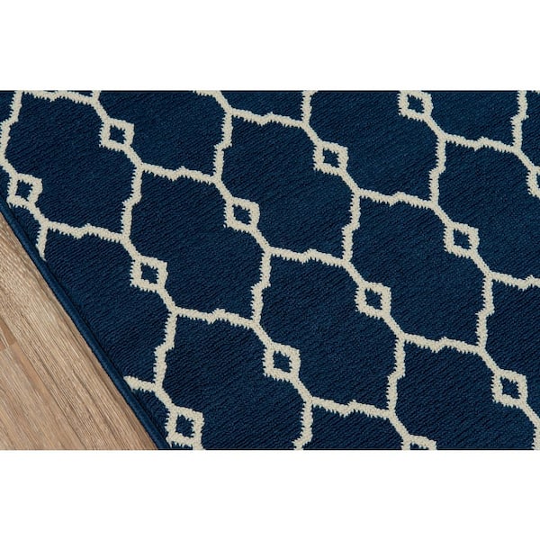 Baja Navy 2 ft. x 5 ft. Indoor/Outdoor Area Rug