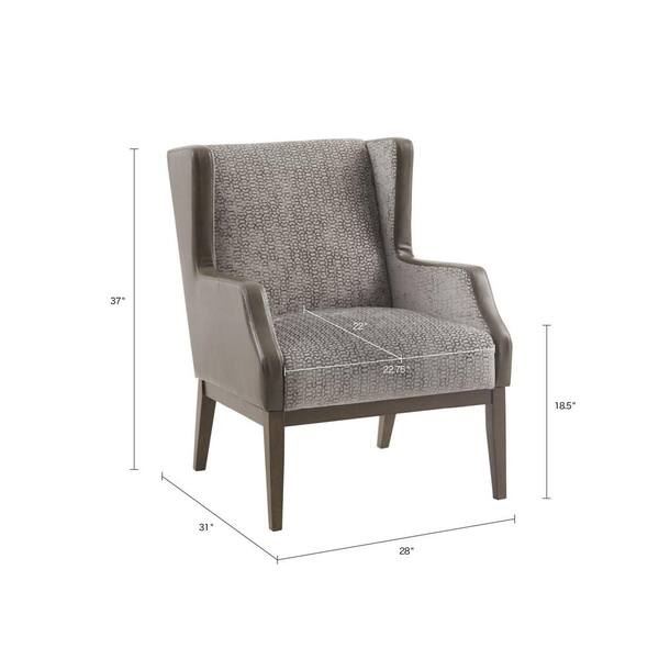 recessed arm chair