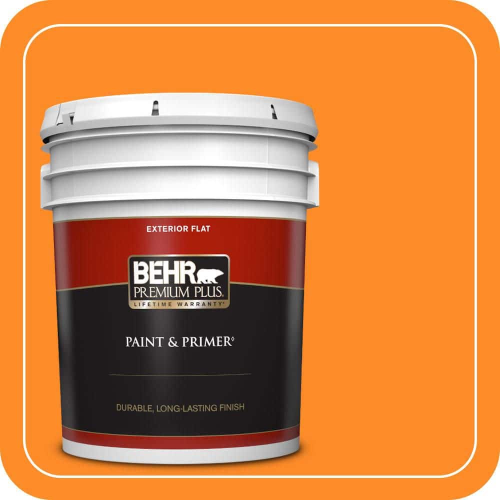 5 gal. #S-G-280 Mango Madness Flat Exterior Paint & Primer price history on PriceWatchPro