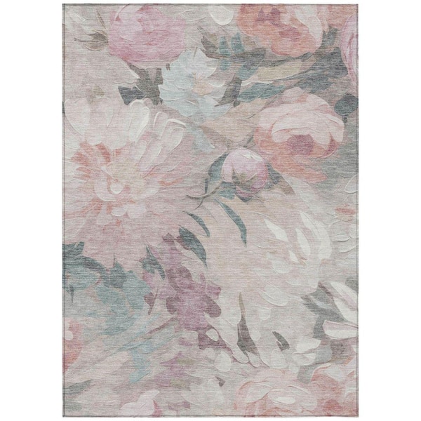 Chantille Machine Washable Indoor/Outdoor Abstract ACN2264 Beige 8 ft. x 10 ft. Area Rug