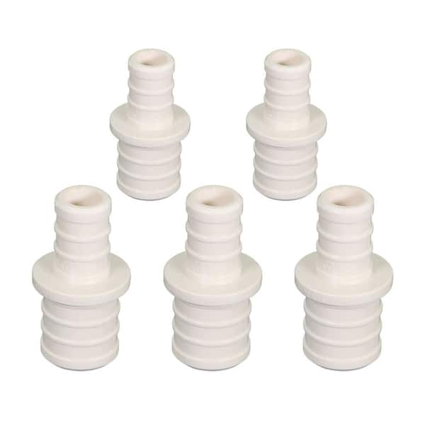 5 Pack Pexflow Plastic PEX Poly Alloy Straight Coupling Barb Pipe Fitting 