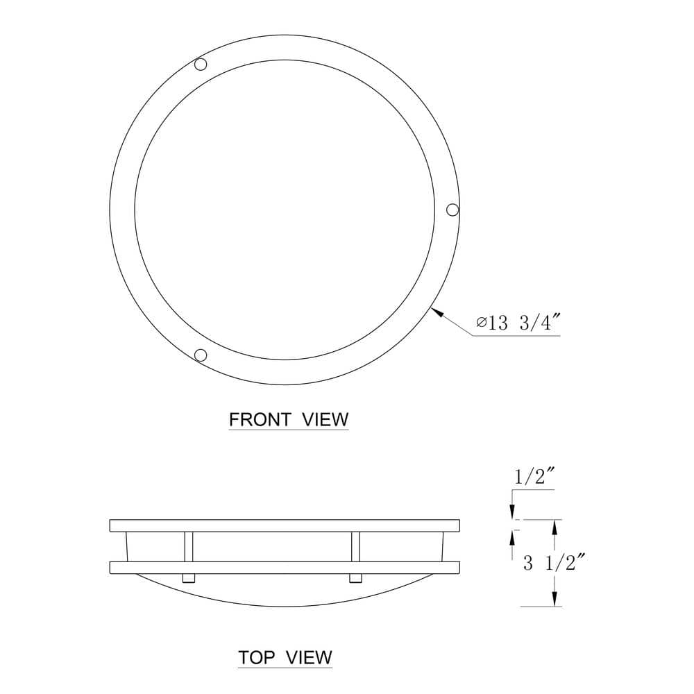 Brushed Nickel 13.75" LED Flush Mount Ceiling Light