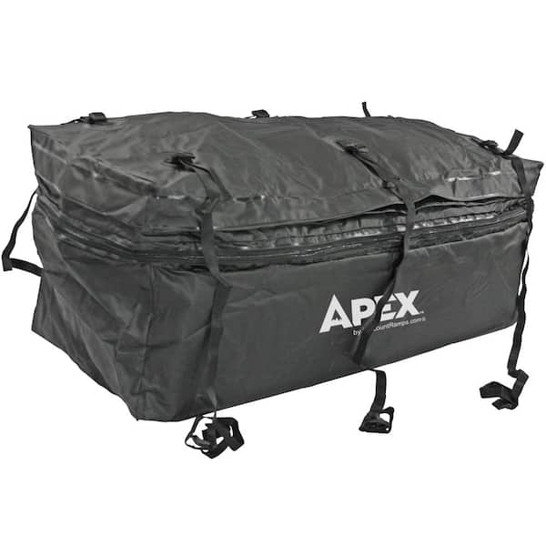 Apex 60 in. Waterproof Hitch Cargo Carrier Rack Bag with Expandable Height