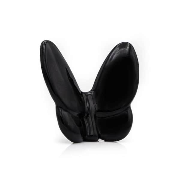 Black 2.5 in. x 2.5 in. Novelty Crystal Figurine