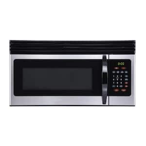29.9 in. Width 1.6 cu. ft. Stainless Steel 1000-Watt Over-the-Range Microwave with Top Mount Air Recirculation Vent