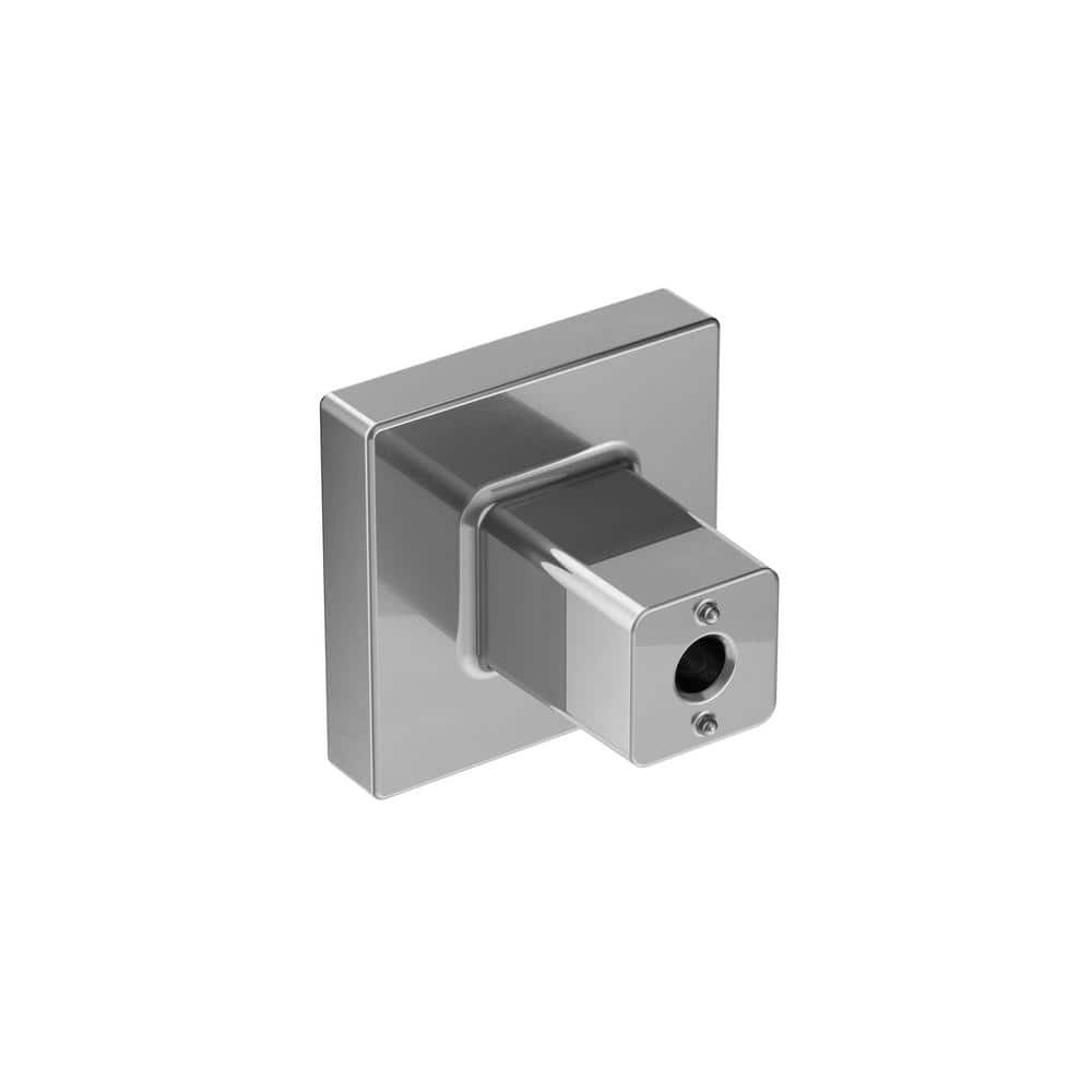 Polished Chrome Square Cabinet Knob with Mounting Hardware