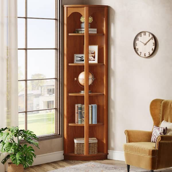 【送料無料】Collection Shelf / BROWN Amazon.com: Wildhome 6-Shelf Corner Bookshelf, Vintage