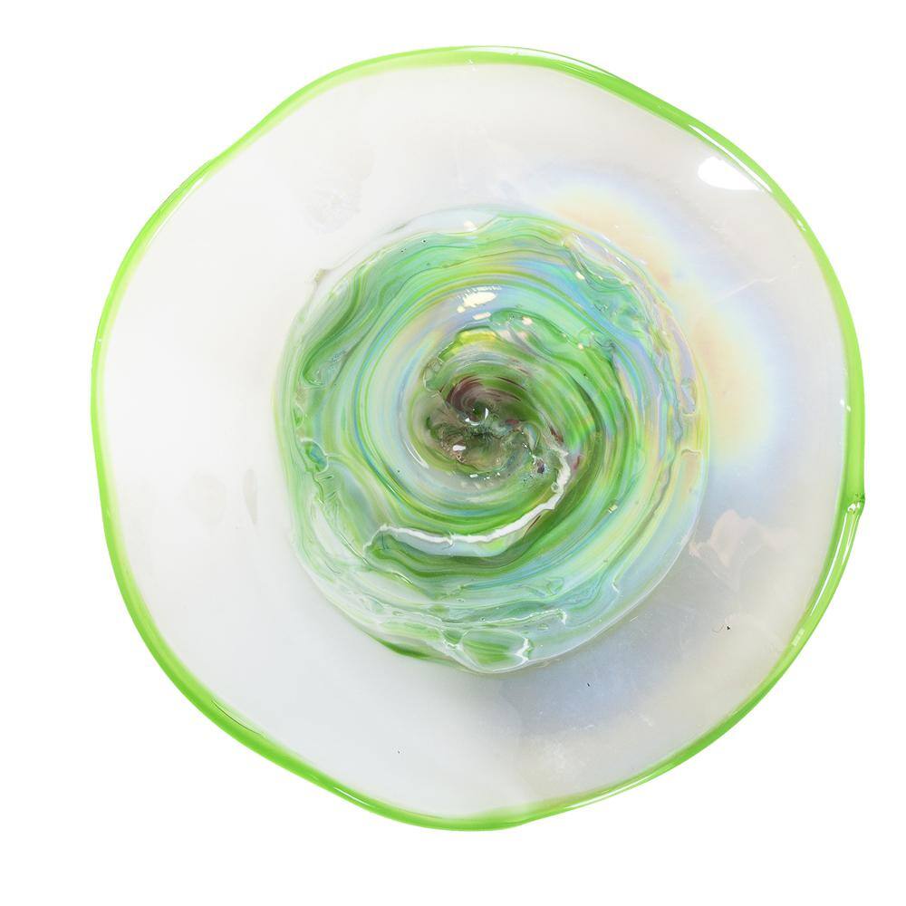 Dale Tiffany Cavalier 12 in. Wall Art Decor with Hand Blown Art Glass