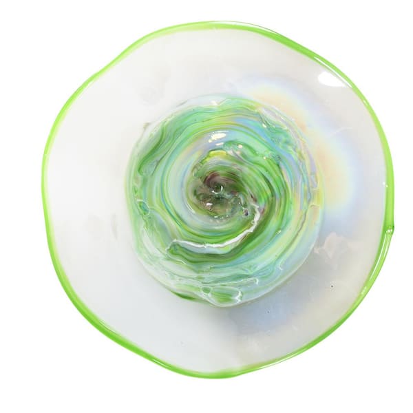 Dale Tiffany Cavalier 12 in. Wall Art Decor with Hand Blown Art Glass Style