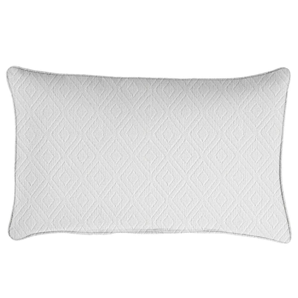 SORRA HOME Sorra Home Sunbrella Retain Snow Rectangle Outdoor Lumbar Pillow