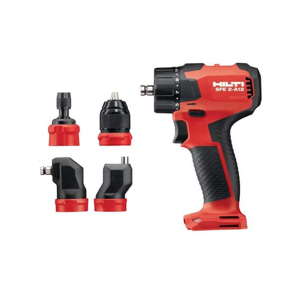 Hilti 2241415 12-Volt Cordless Brushless 1/2 in. Keyless Hex Drill Driver SFE A12 with Exchangeable Chuck Set (Batteries Not Included) - 1