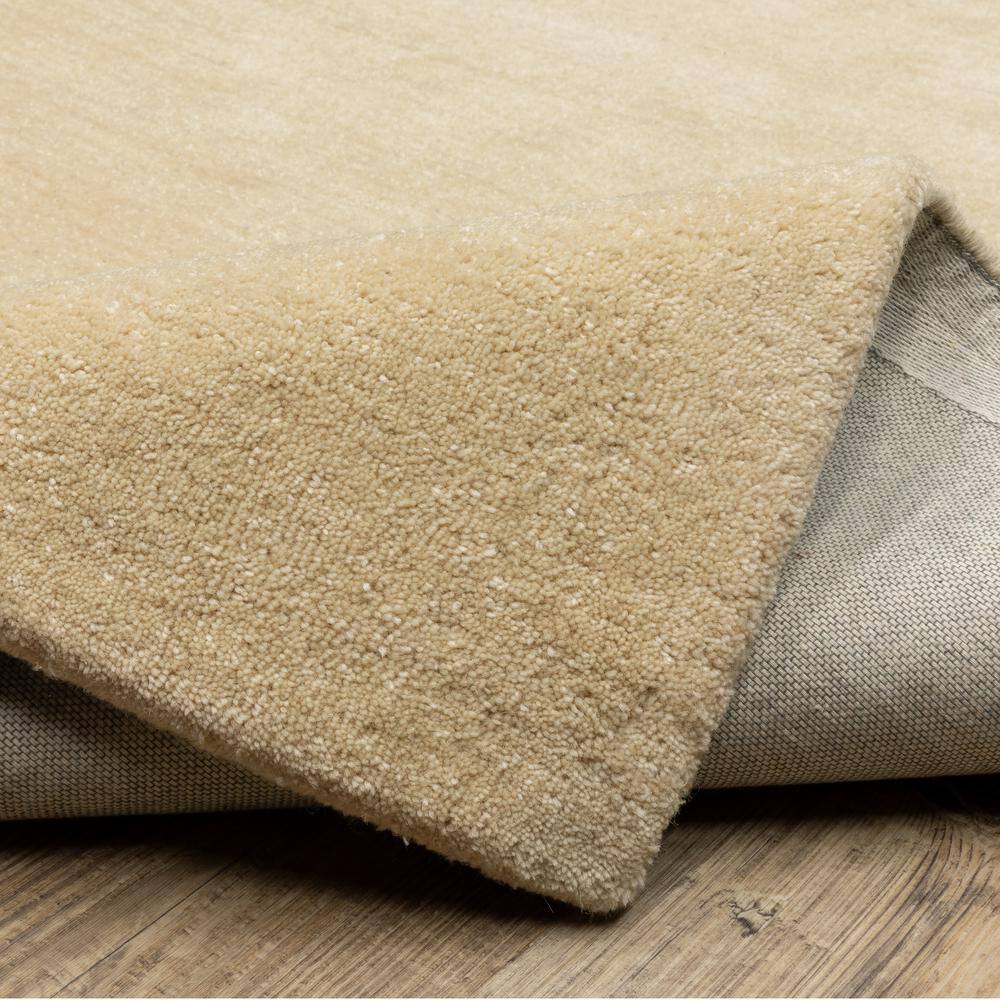 Allaire Beige 10' x 13' Hand-Tufted Wool Indoor Area Rug