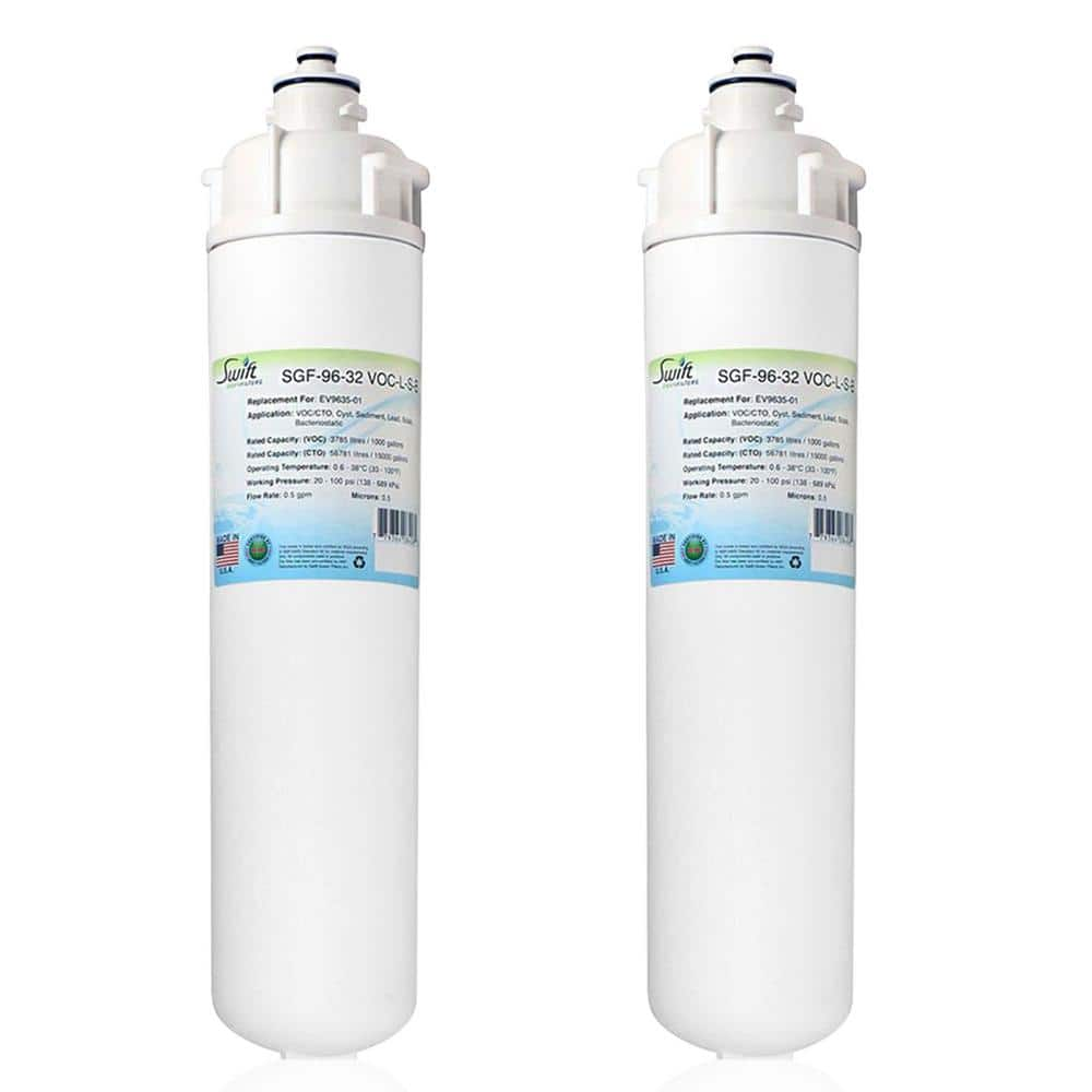 Swift Green Filters SGF-96-32 VOC-L-S-B Compatible Commercial Water Filter for EV9635-01, Made in USA (2 Pack).