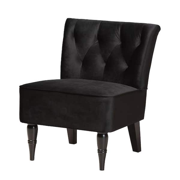Baxton Studio Harmon Black Side Chair