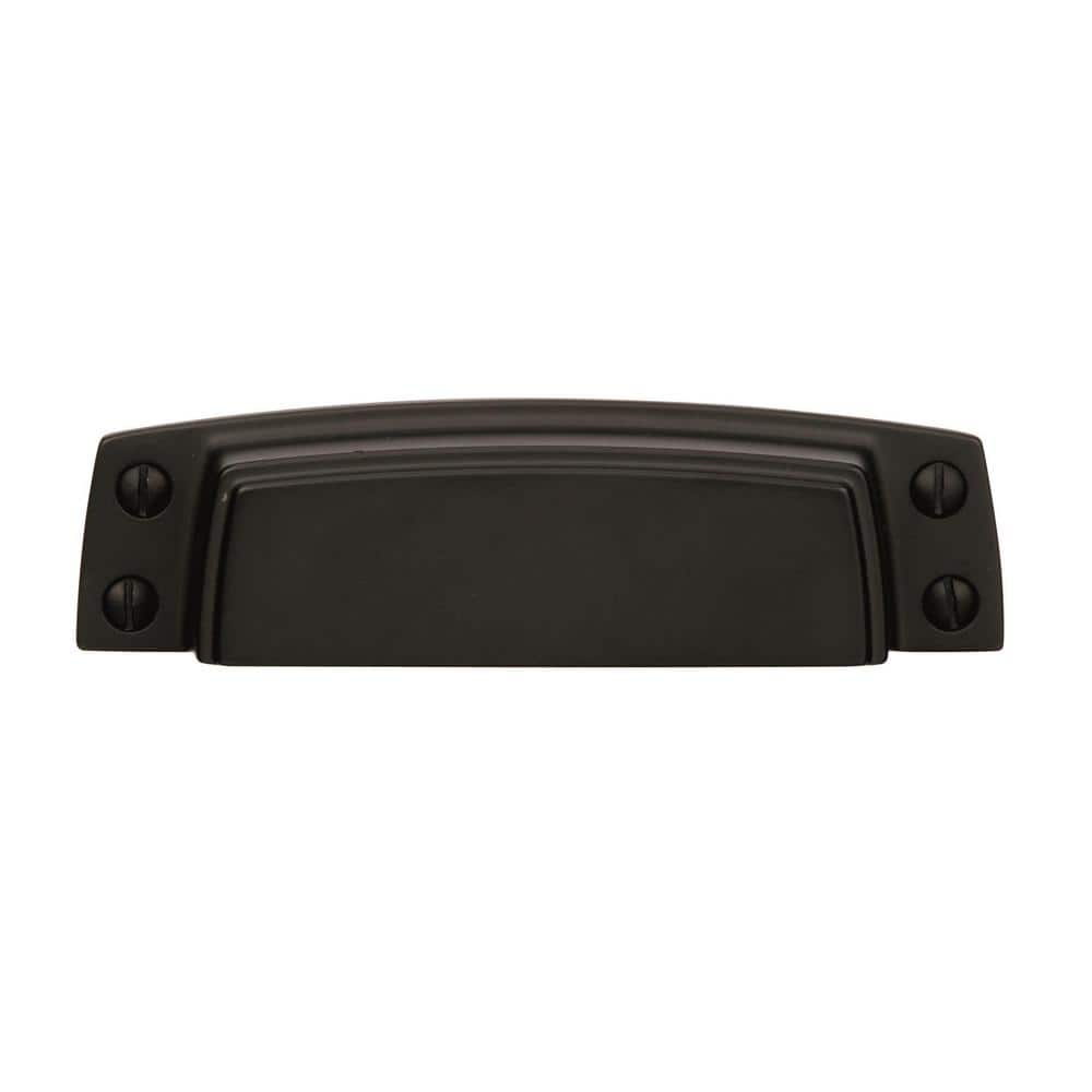 Highland Ridge 3-1/2" Black Bronze Cabinet Cup Pull