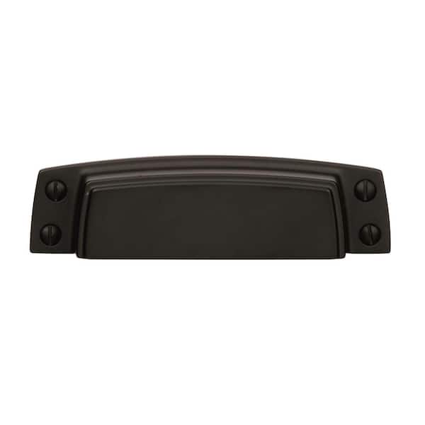 Highland Ridge 3-1/2 in. (89mm) Classic Black Bronze Cabinet Cup Pull