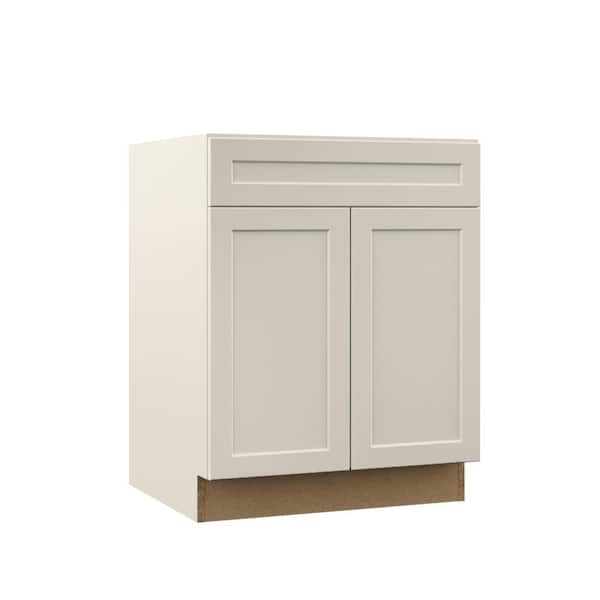 Designer Series Melvern 27 in. W x 24 in. D x 34.5 in. H Assembled Shaker Base Kitchen Cabinet in Cloud