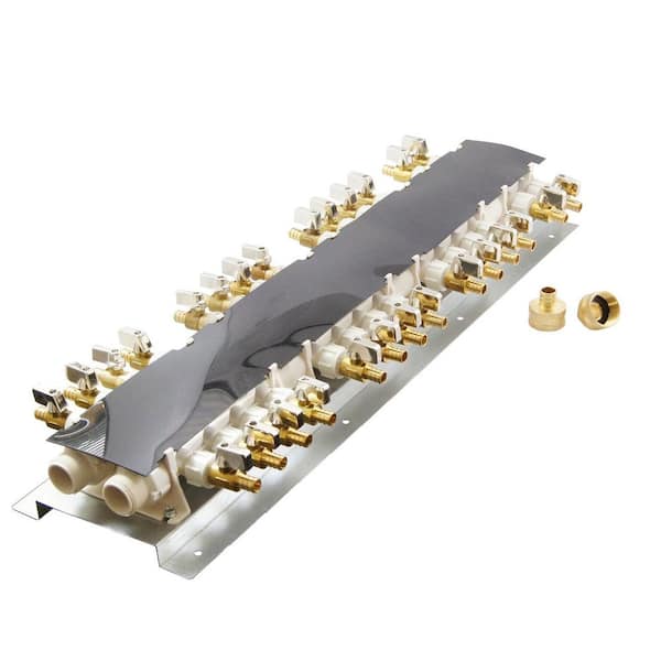 28-Port PEX-B Manifold with 1/2 in. Brass Ball Valves