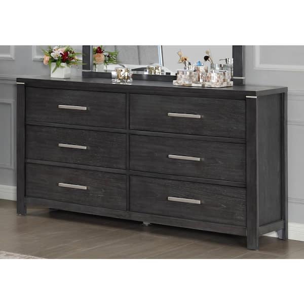 NEW CLASSIC HOME FURNISHINGS New Classic Furniture Odessa Charcoal 6-drawer 62 in. Dresser B6555-050 - The Home Depot NEW CLASSIC HOME FURNISHINGS New Classic Furniture Odessa Charcoal 6-drawer 62 in. Dresser B6555-050 - The Home Depot