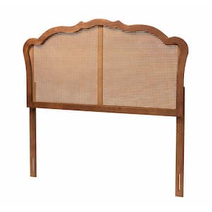 Baxton Studio Marieke Ash Walnut Queen Headboard 159 9809 HD The