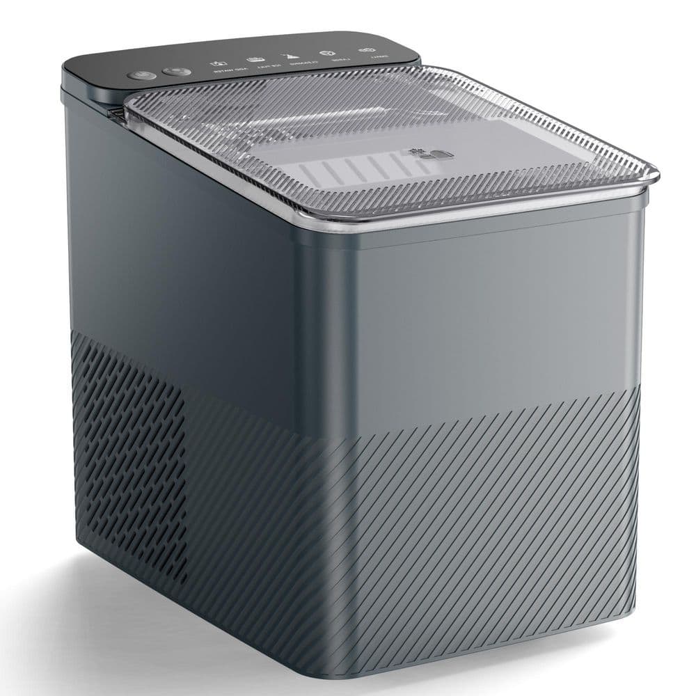 8.5 in. 26 lb. Bullet Ice Portable Countertop Ice Maker in Black w/ Auto-Cleaning 6 Mins/8-Pieces with Basket and Scoop price history on PriceWatchPro