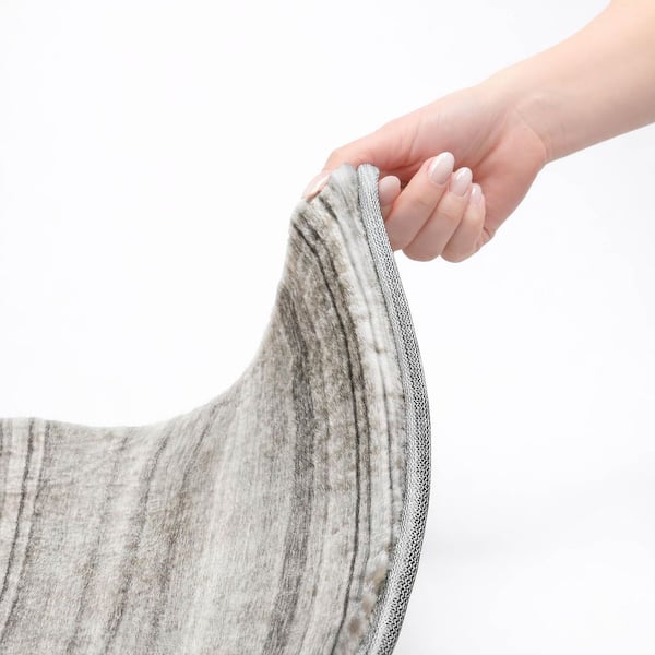 Dream Shag Premium Machine Washable Abstract ADS529 Gray 9 ft. x 12 ft. Area Rug