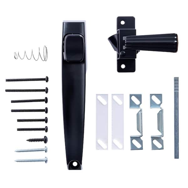 Hampton V1000 Screen & Storm Door Latch, Push-Pull, Aluminum - Bed Bath