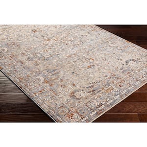 Arya Tan Traditional 9 ft. x 13 ft. Indoor Area Rug