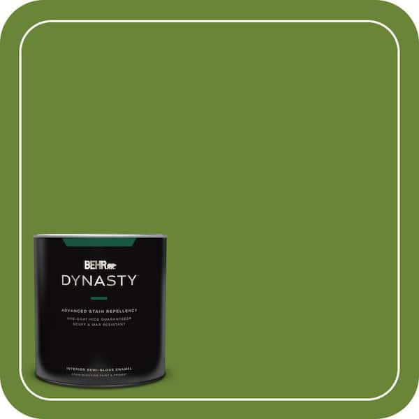 BEHR DYNASTY 1 qt. #P370-7 Sun Valley Semi-Gloss Enamel Interior Stain-Blocking Paint and Primer
