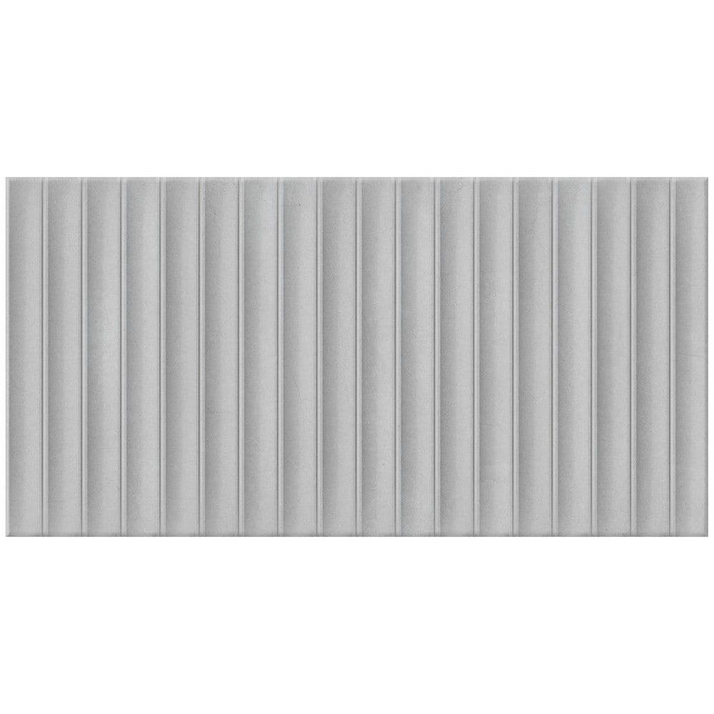 Spanish Pureform Natural Deco Gray 12 in. x 24 in. Matte 3D Fluted Porcelain Wall Tile (25-Pieces, 53.8 sq. ft./Pallet) price history on PriceWatchPro