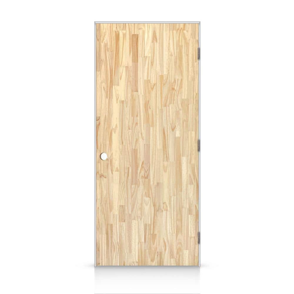 26 in. x 96 in. Flush Left-Handed Hollow-Core Unfinished Smooth Pine Wood Single Prehung Interior Door price history on PriceWatchPro
