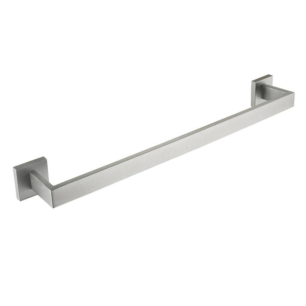 ATKING Bath 24 in. Wall Mounted Towel Bar Square Towel Rack Towel ...