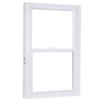 31.75 in. x 61.25 in. 50 Series Low-E Argon Glass Double Hung White Vinyl Replacement Window, Screen Incl