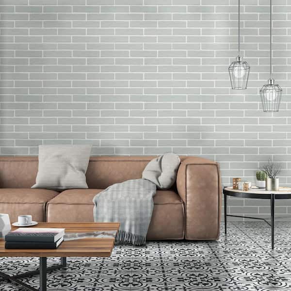 Capella Fog Brick 2 in. x 10 in. Matte Porcelain Floor and Wall Tile (100-Cases/515.2 sq. ft./Pallet)