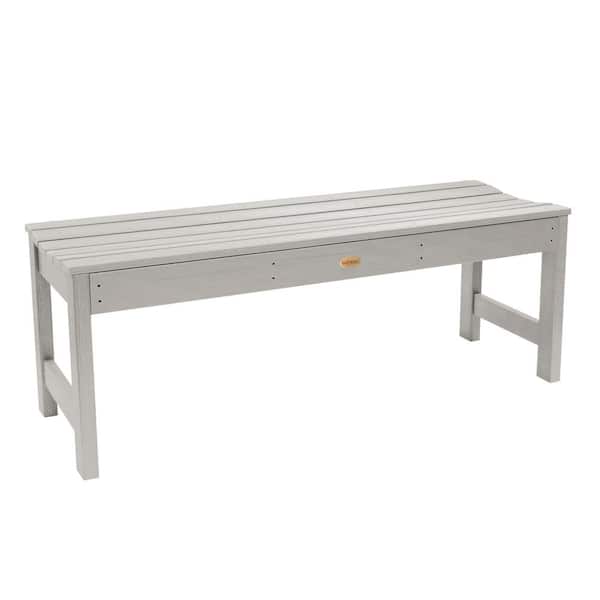 Lehigh Lehigh 4 ft. 2-Person Harbor Gray Recycled Plastic Outdoor Picnic Bench