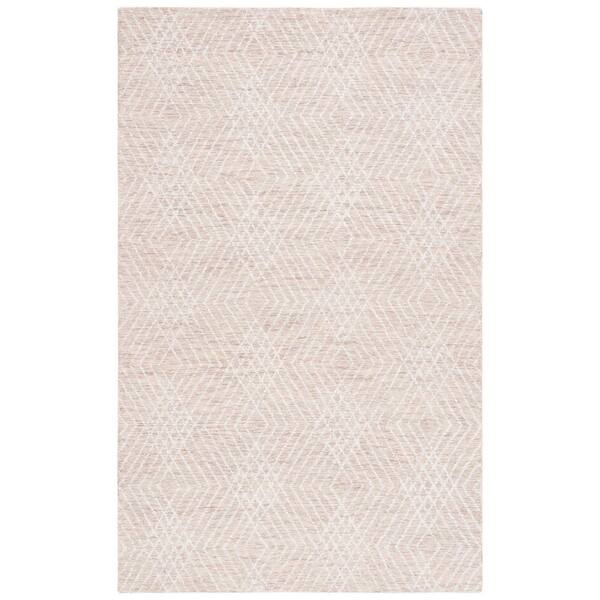 SAFAVIEH Abstract Beige/Ivory 4 ft. x 6 ft. Chevron Marle Area Rug